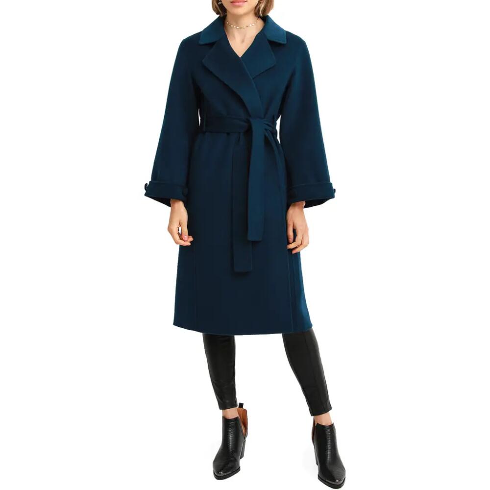 Belle & Bloom Stay Wild Oversize Wool Coat in Dark Teal Cover