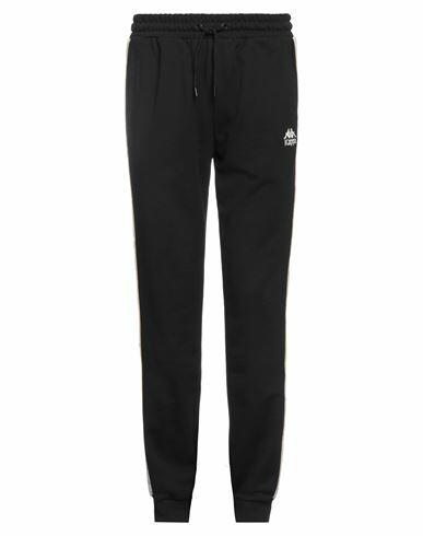 Kappa Man Pants Black Cotton, Polyester Cover