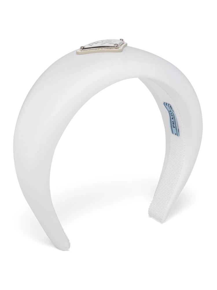 Prada Re-Nylon padded headband - White Cover