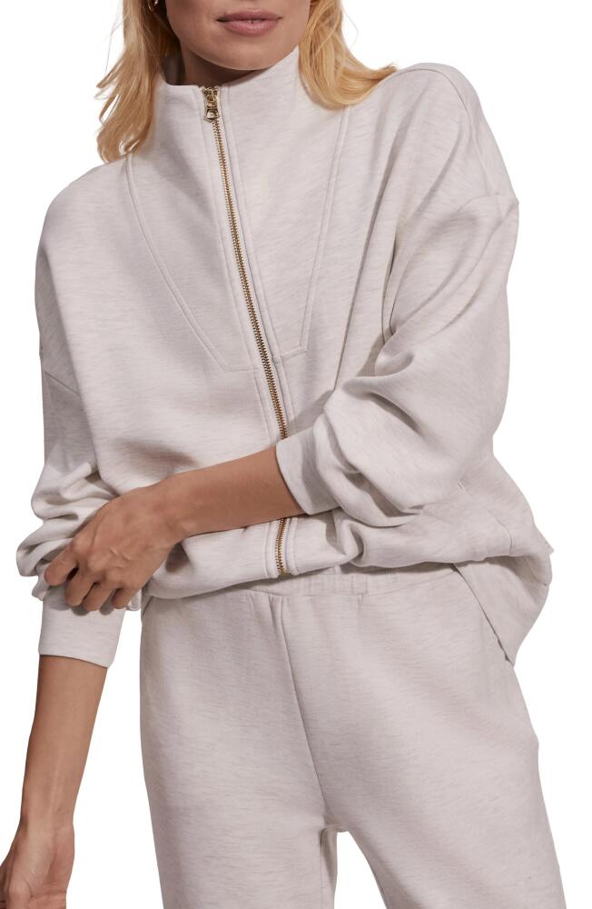 Varley Ralston Zip-Up Sweatshirt in Ivory Marl Cover