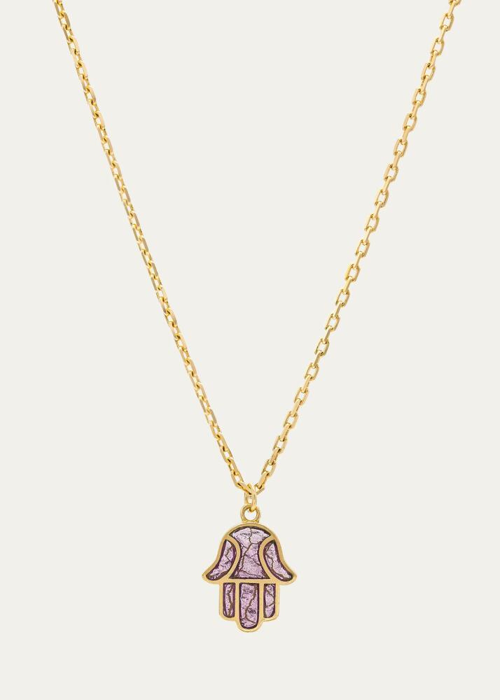 Audrey C. Jewels Hamsa Enamel Pendant Necklace Cover