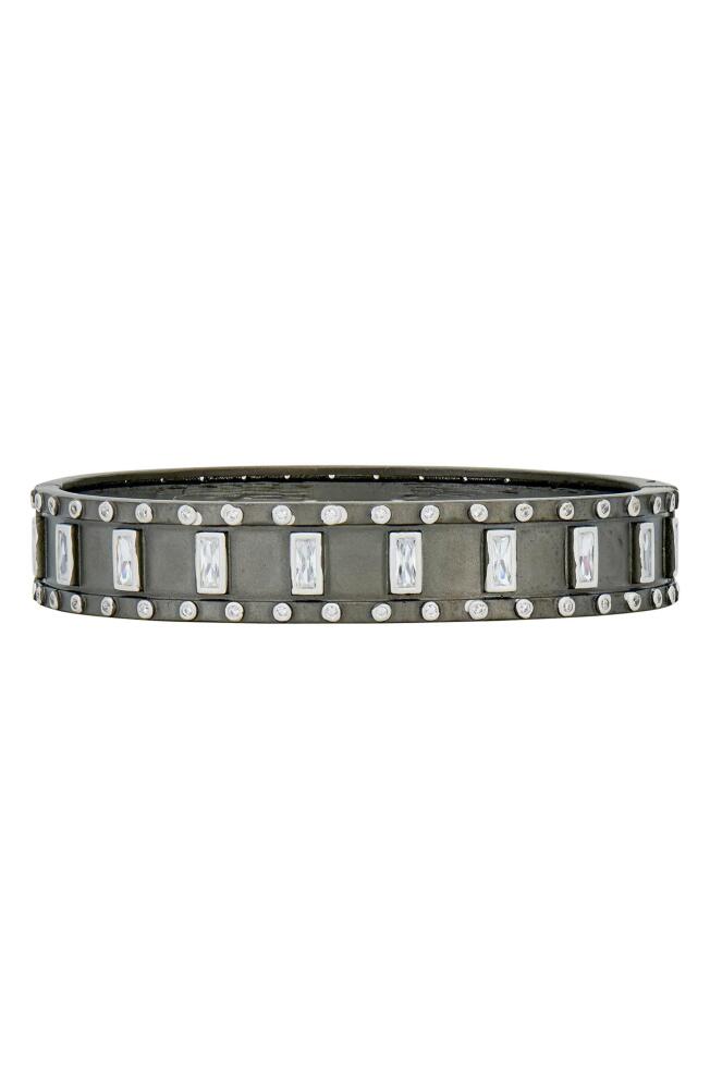 FREIDA ROTHMAN Armor of Hope Streets of Brooklyn Bangle Bracelet in Silver And Black Cover