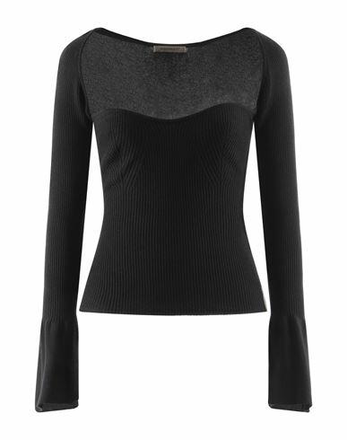 Hinnominate Woman Sweater Black Viscose, Acrylic, Elastane Cover