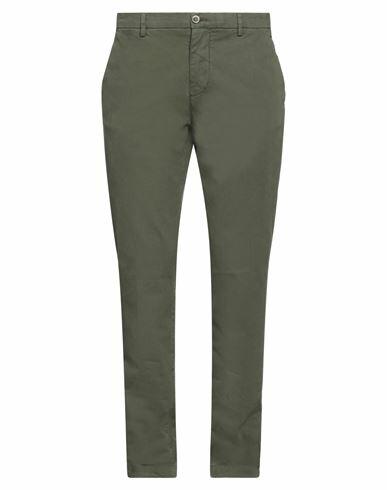 Cruna Man Pants Military green Cotton Cover