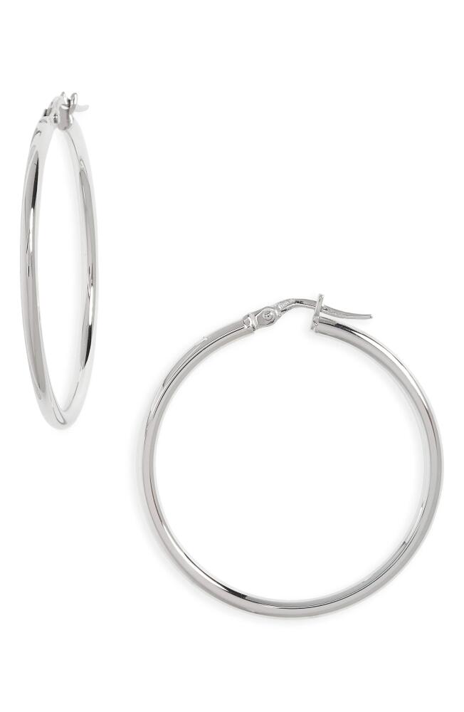 Roberto Coin Hoop Earrings in White Cover