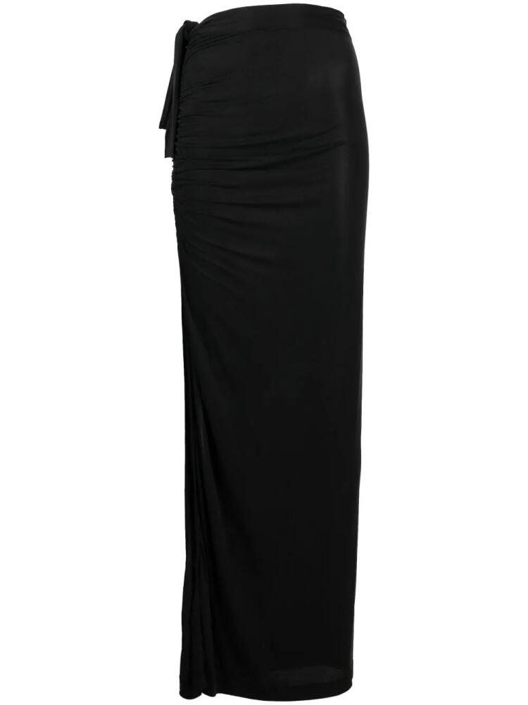 GAUGE81 Hania draped maxi skirt - Black Cover