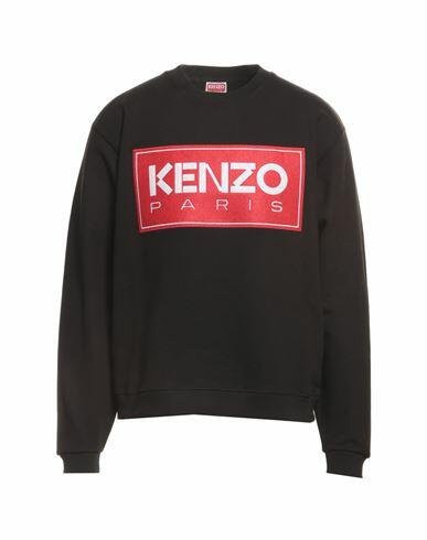 Kenzo Man Sweatshirt Black Cotton, Elastane Cover