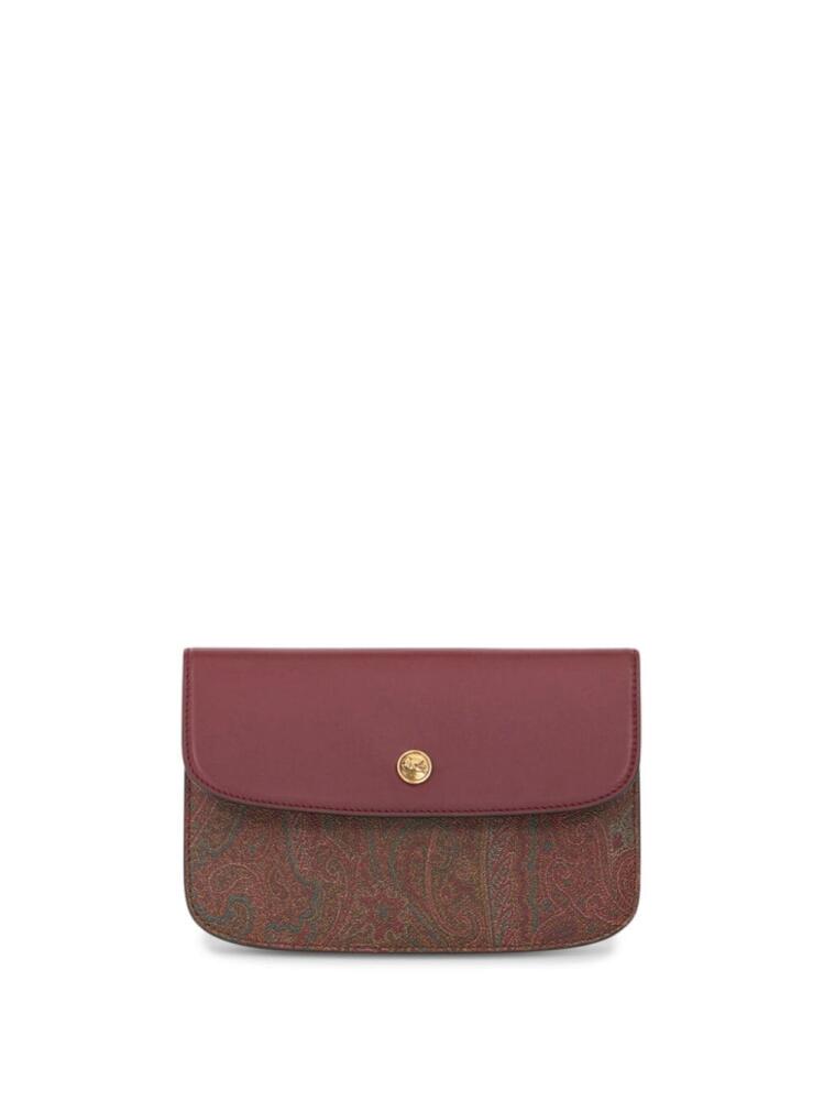 ETRO paisley-print leather wallet - Brown Cover