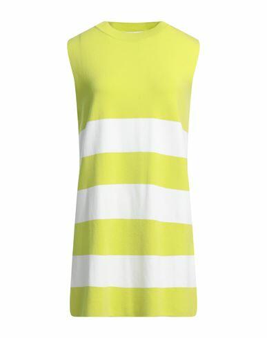 Kaos Woman Mini dress Acid green Viscose, Polyester Cover