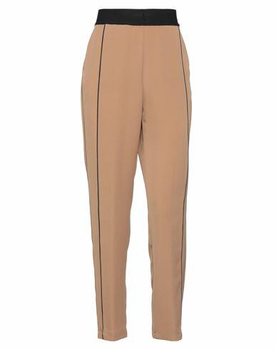 Bellwood Woman Pants Camel Polyester, Elastane Cover