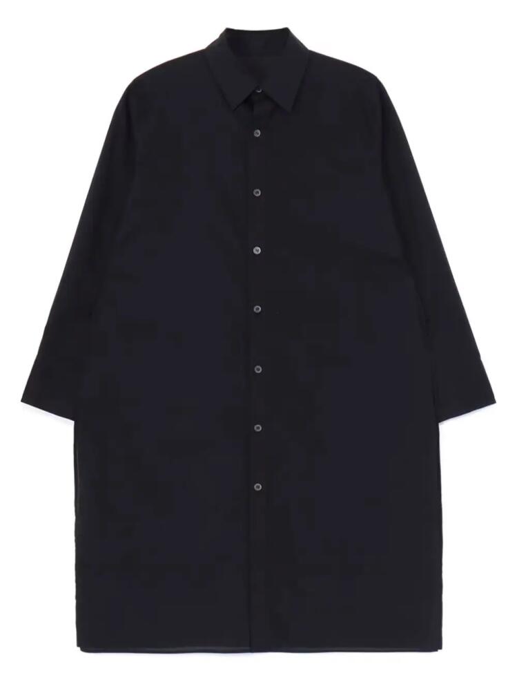 Yohji Yamamoto layered-design cotton shirt - Black Cover