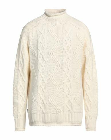 Blauer Man Turtleneck Ivory Wool, Polyamide Cover