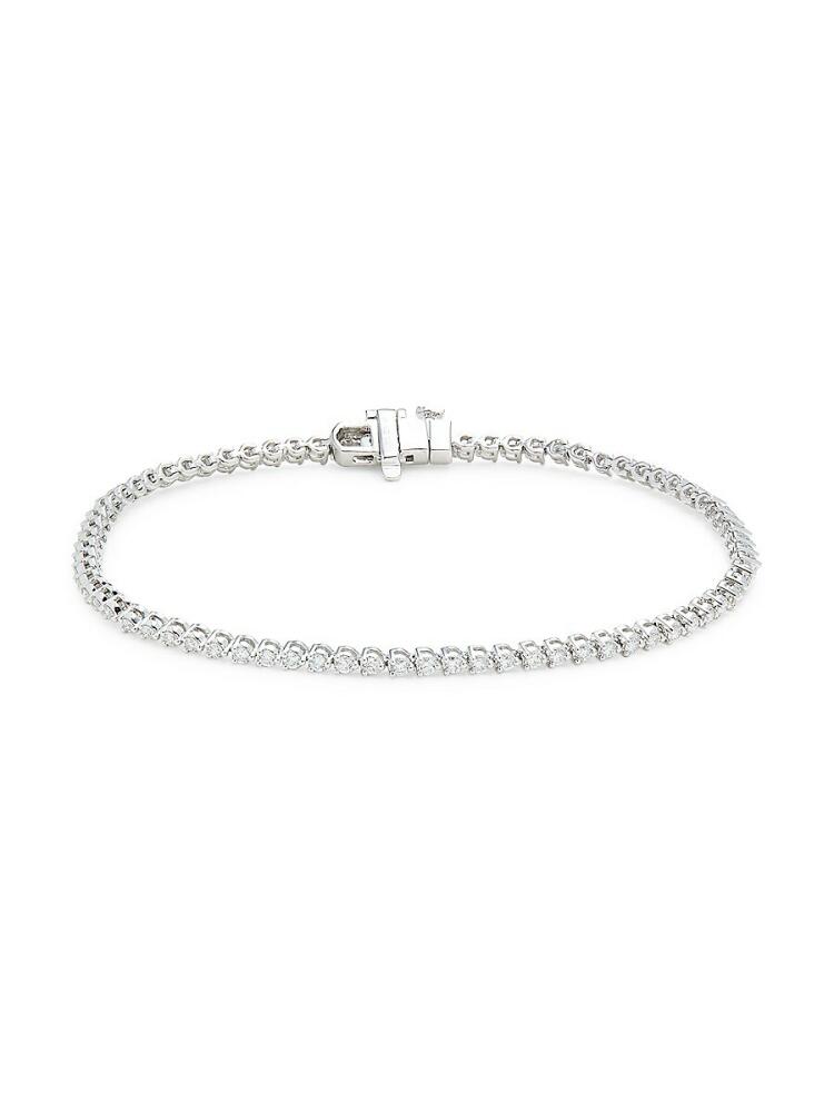 Saks Fifth Avenue Women's 14K White Gold & 1.35 TCW Lab Grown Diamond Bracelet Cover