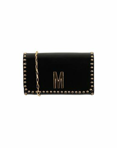 Moschino Woman Wallet Black Soft Leather Cover