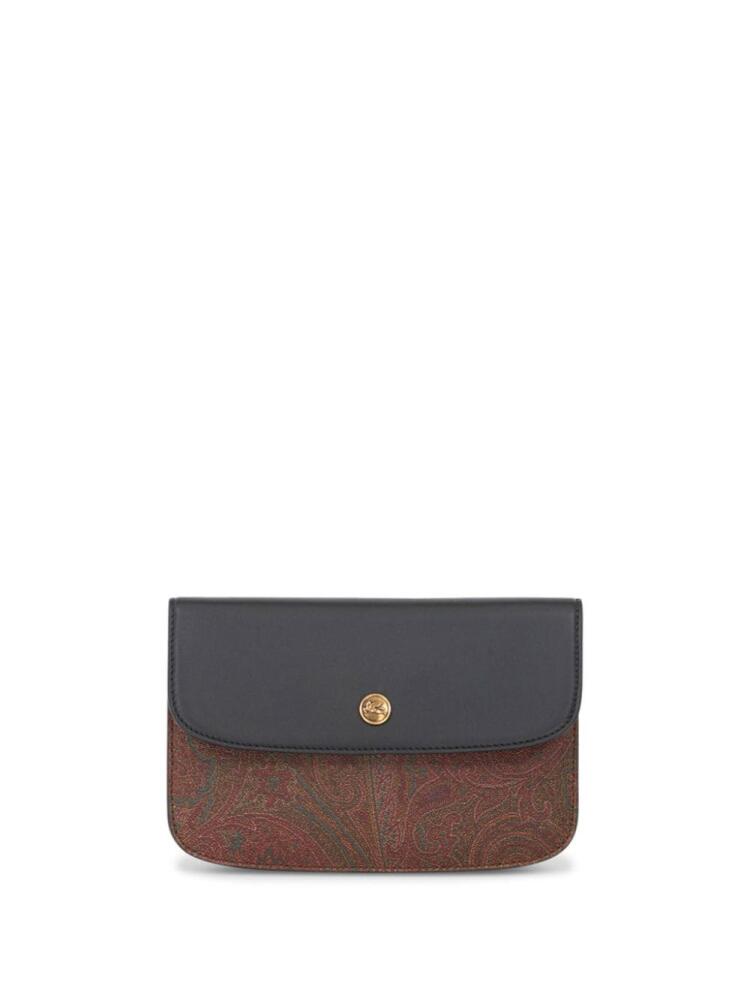 ETRO paisley-print leather wallet - Brown Cover