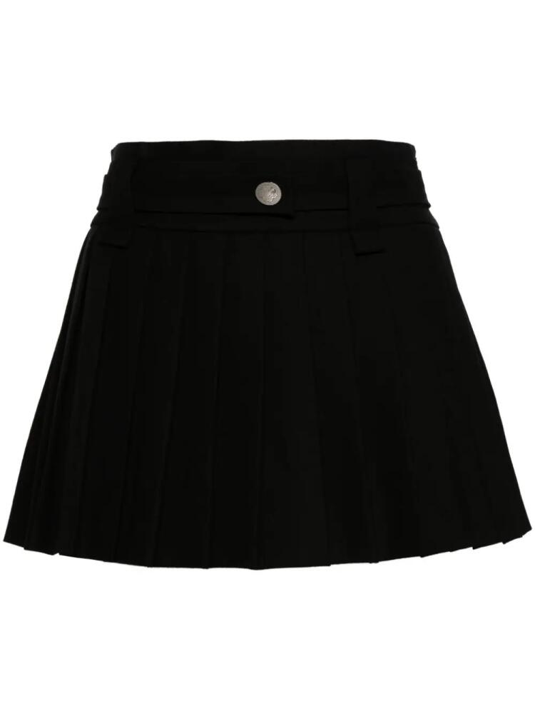 Maje pleat detail mini skirt - Black Cover