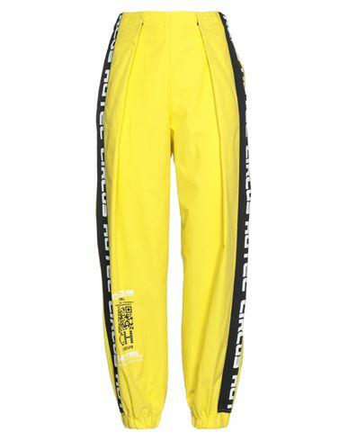 Circus Hotel Woman Pants Yellow Cotton Cover