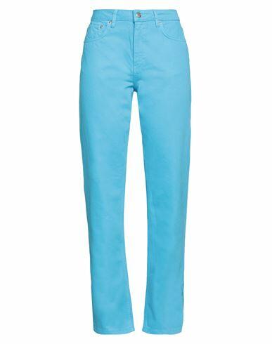 Na-kd Woman Pants Azure Cotton Cover