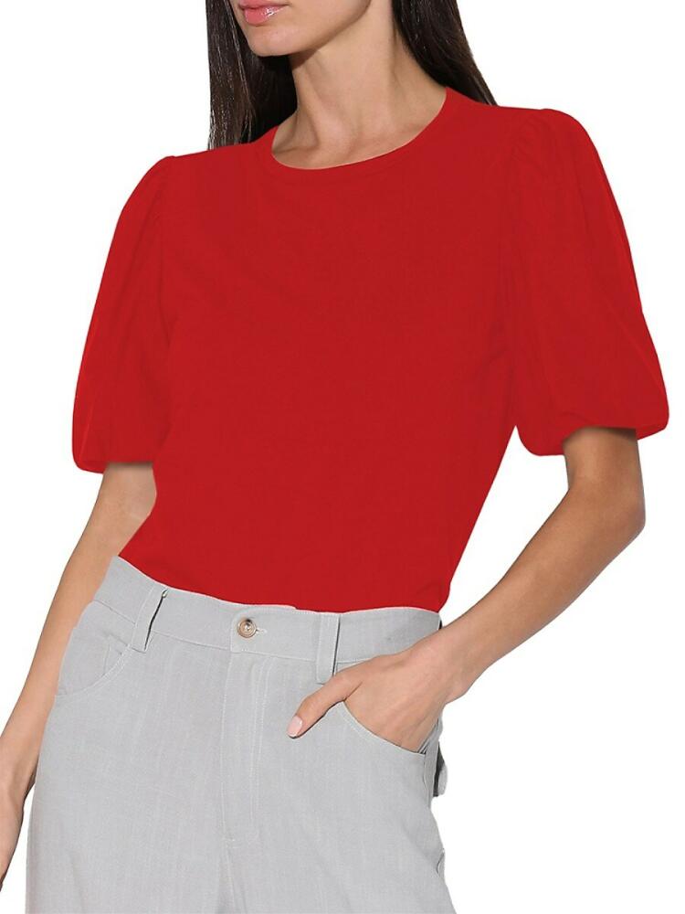 Walter Baker Women's Harley Puff Sleeve Top - Red Cover