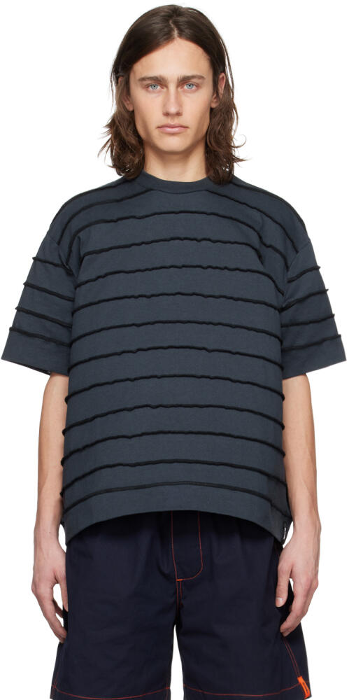 SUNNEI Navy Striped T-Shirt Cover