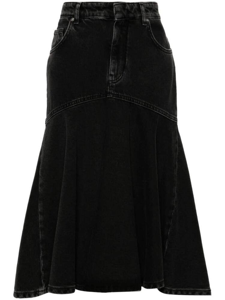 Philosophy Di Lorenzo Serafini bleached midi skirt - Black Cover