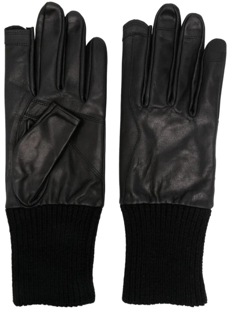 Rick Owens leather gloves - Black Cover