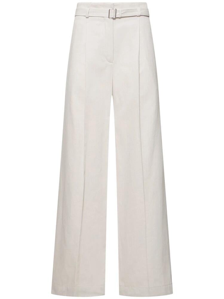 PROENZA SCHOULER Dana Tailored Cotton & Linen Pants Cover