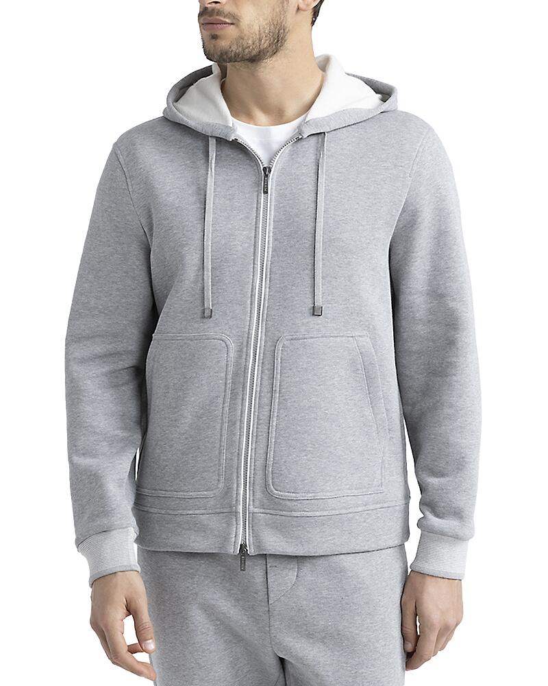 Peserico Relaxed Fit Zip Front Hoodie Cover