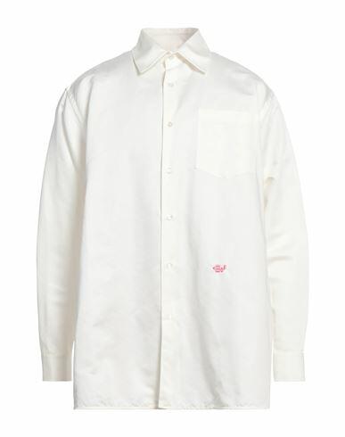 Eytys Man Shirt Off white Linen, Cotton Cover