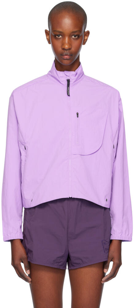 District Vision Purple Cropped Recycled DWR Jacket Cover