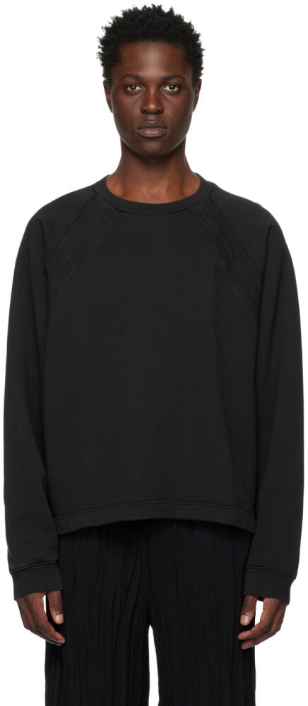 Acne Studios Black Embossed Sweatshirt Cover