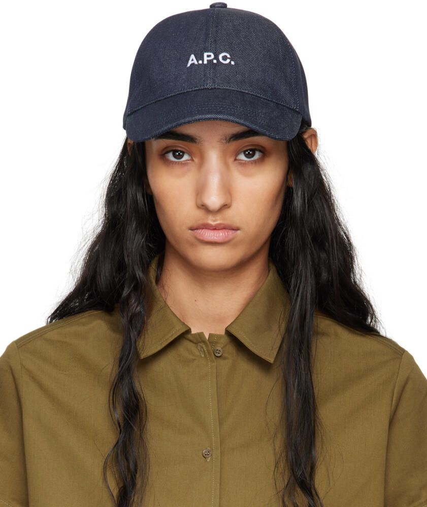 A.P.C. Navy Charlie Baseball Cap Cover