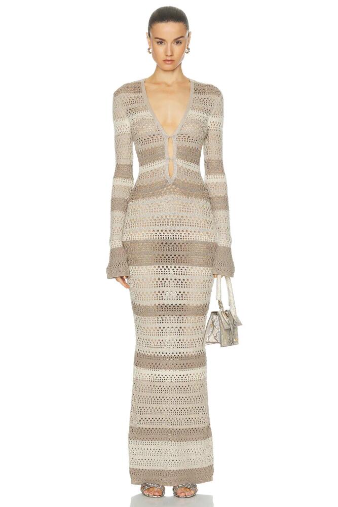 SER.O.YA Lilith Maxi Dress in Beige Cover