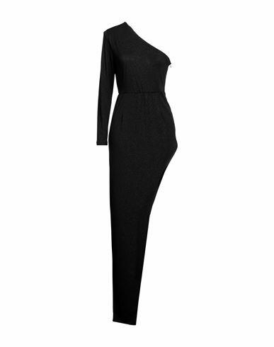 Actualee Woman Maxi dress Black Polyester, Elastane Cover