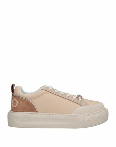 Liu •jo Woman Sneakers Beige Calfskin Cover