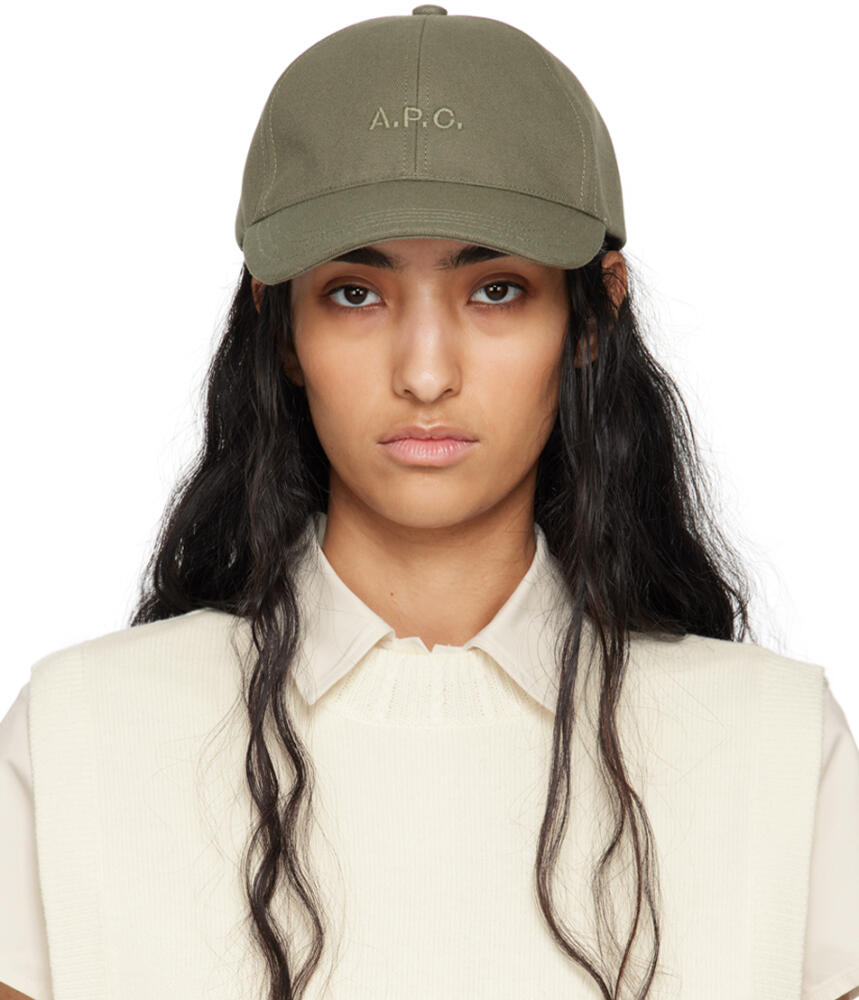 A.P.C. Khaki Charlie Baseball Cap Cover