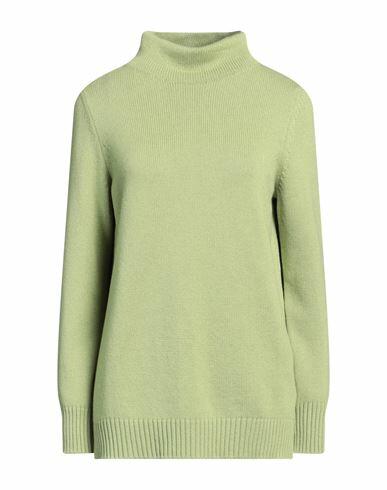 Gran Sasso Woman Turtleneck Acid green Virgin Wool, Viscose, Cashmere Cover