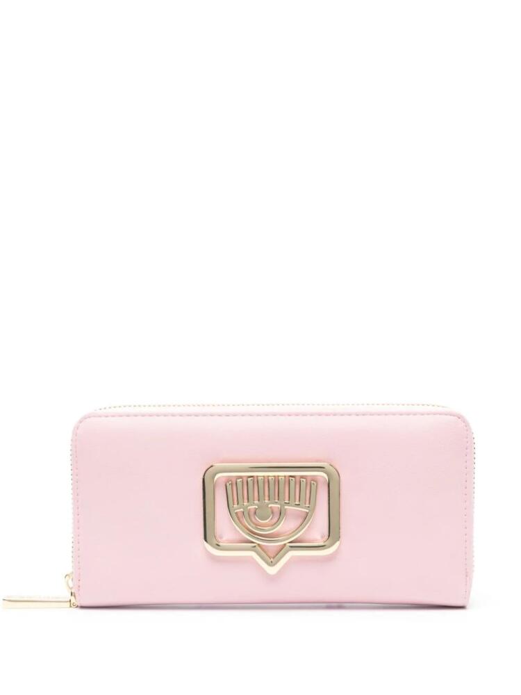 Chiara Ferragni Eyelike-motif wallet - Pink Cover