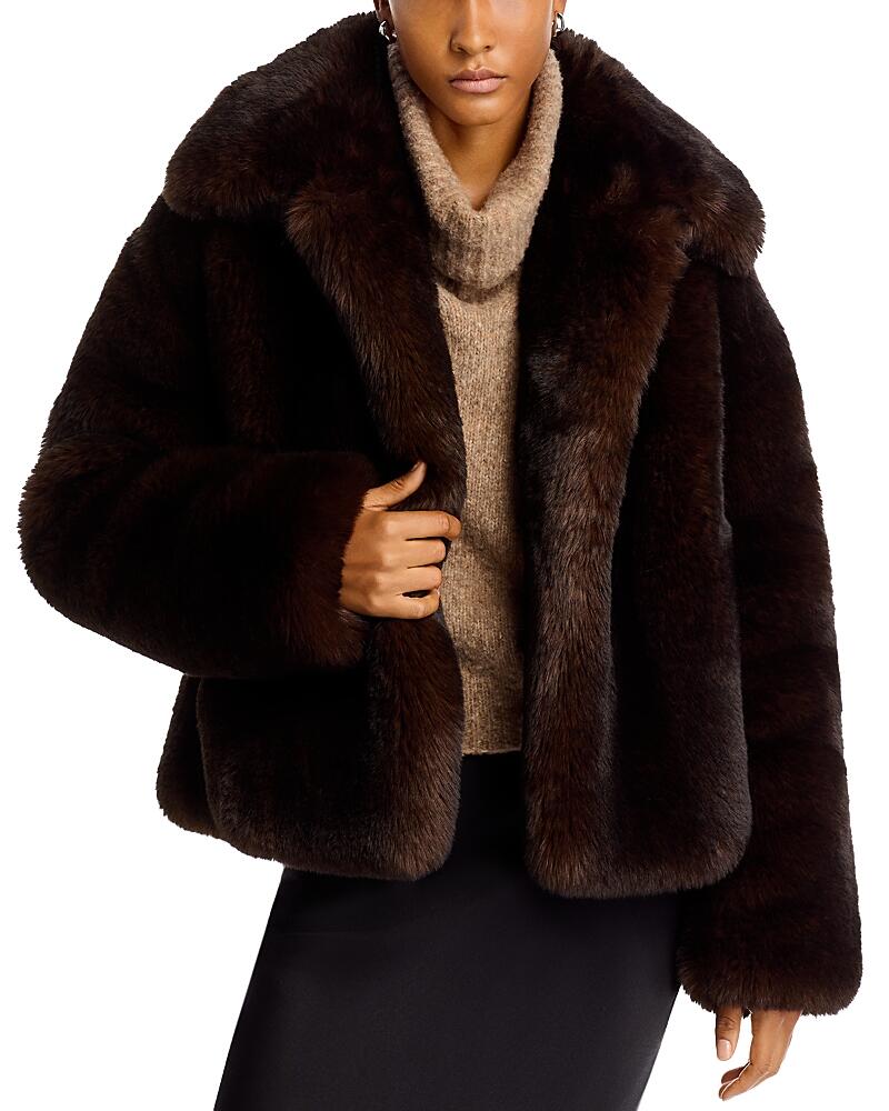 Vanessa Bruno Daniel Faux Fur Jacket Cover