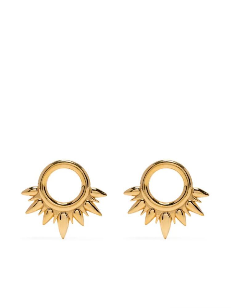 Dinny Hall Sunbeam Half Sun stud earrings - Gold Cover