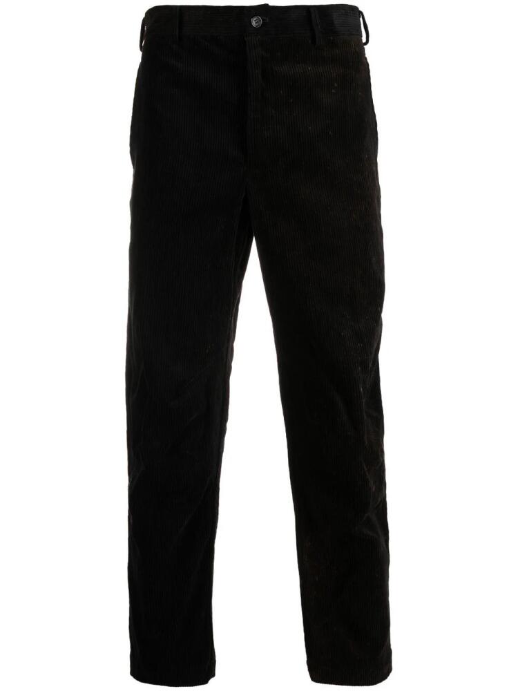 Black Comme Des Garçons cropped corduroy trousers Cover