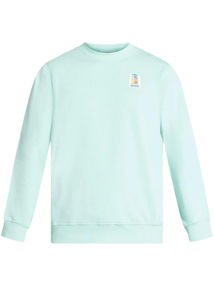 Casablanca L'Arc Colore organic-cotton sweatshirt - Blue Cover