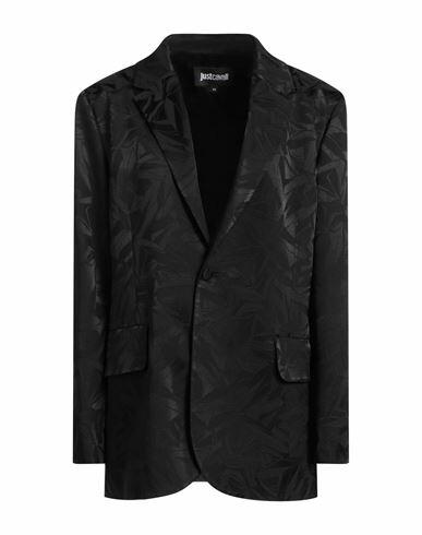 Just Cavalli Woman Blazer Black Viscose, Acetate, Elastane Cover