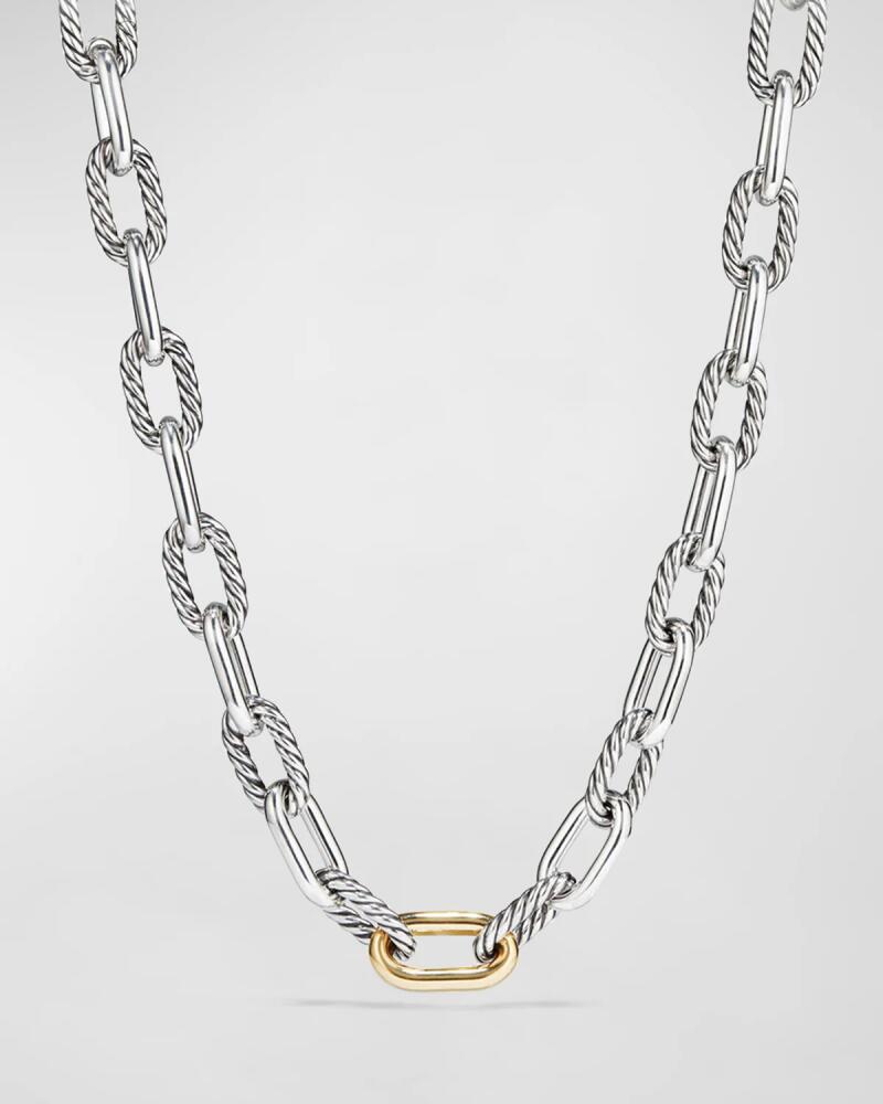 David Yurman Madison Chain Large Link Necklace with 18K Gold, 20" Cover