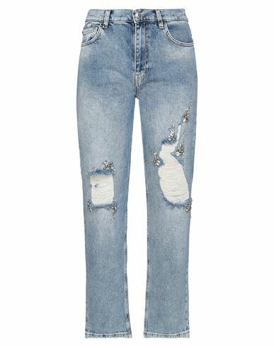 My Twin Twinset Woman Jeans Blue Cotton, Elastane, Polyester Cover