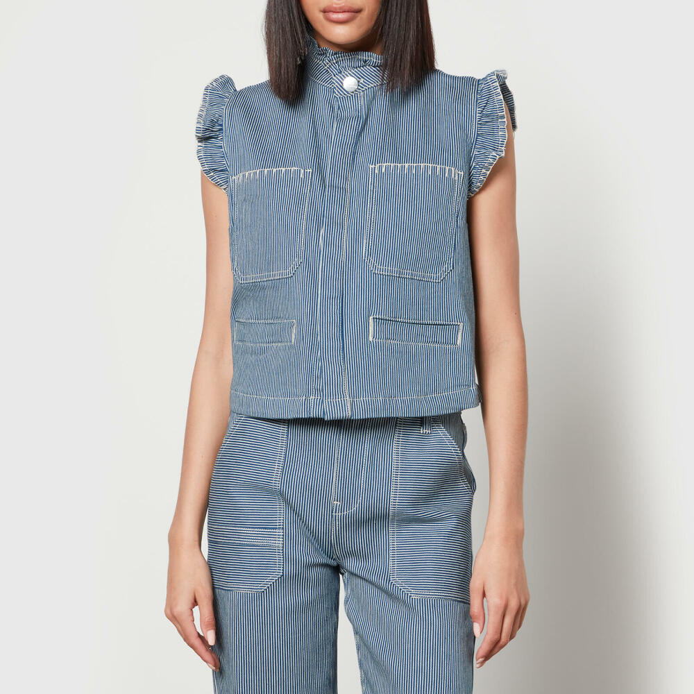 Seventy + Mochi Pablo Cotton-Blend Denim Waistcoat Cover