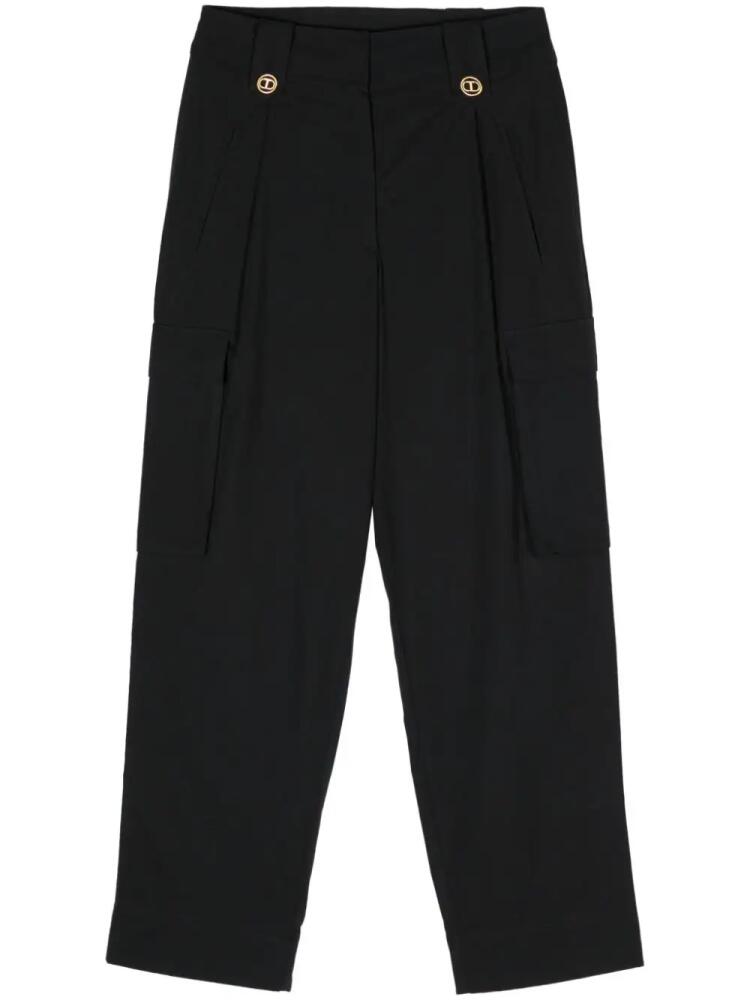 TWINSET high-waisted cargo trousers - Black Cover