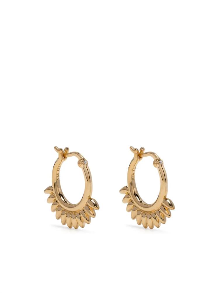 Dinny Hall small Sunbeam Click hoop earrings - Gold Cover