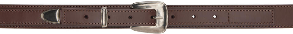 LEMAIRE Brown Minimal Western Belt Cover