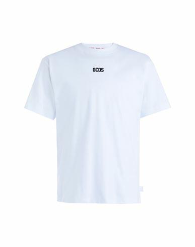 Gcds Man T-shirt White Cotton Cover